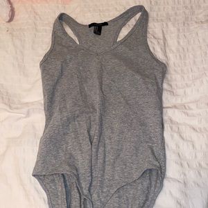 grey bodysuit